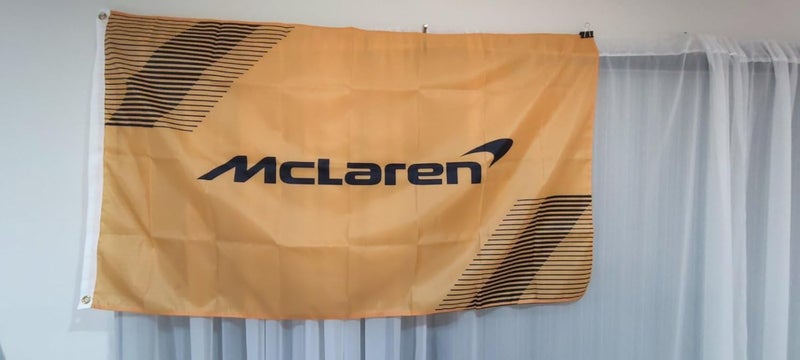 FOMSTOREG Formula One F1 McLaren Flag Banner 3x5 Feet - Premium Car Fan Merch with Brass Grommets - Ideal for Outdoor Sports Enthusiasts - Image 2